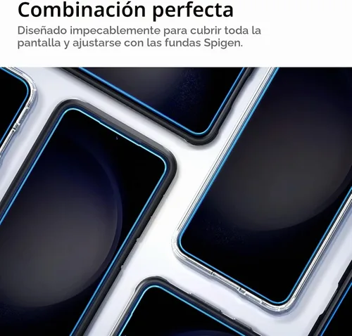 Vista 4 de Spigen GlasTR EZ FIT - Protector de pantalla de vidrio templado para Galaxy
