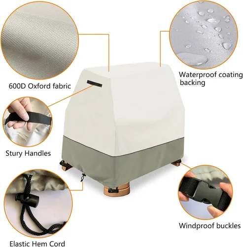 Vista 3 de Cubierta para mesa de agua para niños, resistente al aire libre, 600D, impermeable, anti-UV, a prueba de polvo, para niños, compatible con Step2
