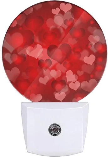 Vista 11 de EKOBLA Bonita luz nocturna de oso, bonito patrón de oso blanco enchufable a la pared con sensor de atardecer a amanecer, luz nocturna LED de 0.5 W