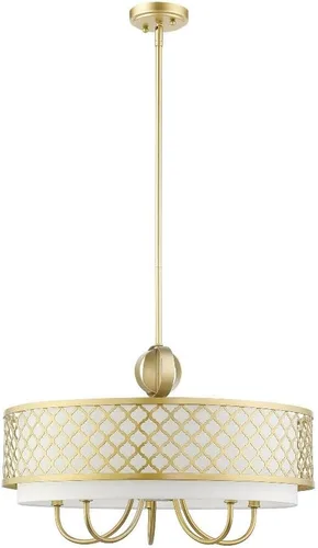 Vista 7 de Livex Lighting 41116-92 Lámpara de araña colgante, bronce inglés