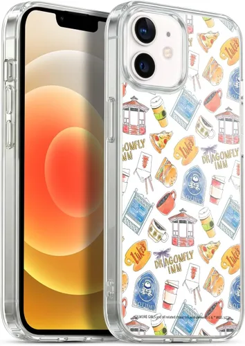 Vista 45 de Head Case Designs Gilmore - Funda negra a prueba de golpes con diseño de dibujos animados para niñas con licencia