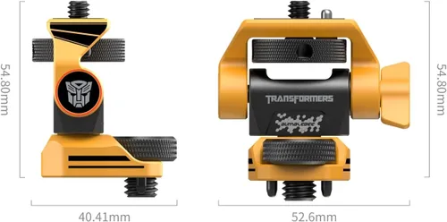 Vista 2 de SMALLRIG Soporte de monitor de cámara ajustable para estilo ARRI (edición Bumblebee), giro de 360° y soporte de inclinación de 180°, soporte