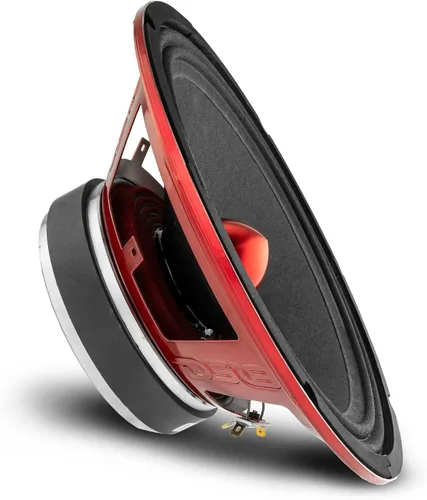 Vista 27 de Altavoz DS18 PRO de rango medio, cúpula en compresión de aluminio roja, altavoces de puerta de audio de alta calidad para auto o camión sistema