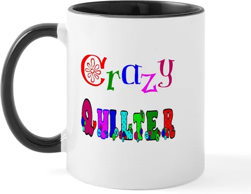 Vista 30 de CafePress I'd Rather Be Quilting Mug Taza de café de cerámica de 11 oz (11.0 fl oz)