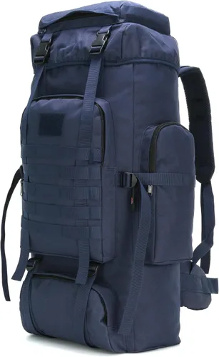 Vista 12 de Mochila de senderismo de 70 l para hombres impermeable militar camping mochila viaje mochila Verde Armada (ArmyGreen)