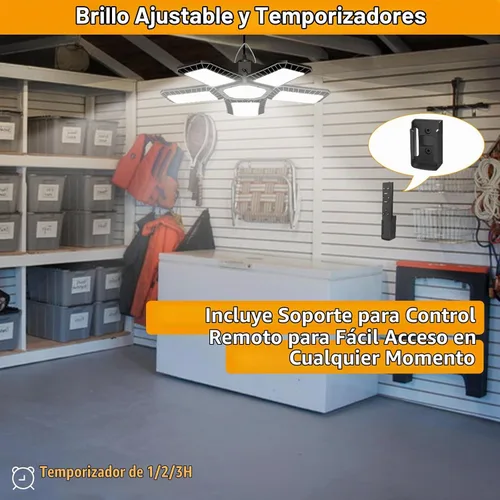 Vista 6 de Luz solar para cobertizo con encendido constante y activada por movimiento, panel solar de vidrio templado simple de 2 modos con 267 LED, lámpara