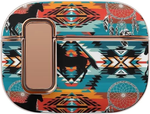 Vista 16 de Soft Plastic Protective Cover Compatible with Airpods Pro 2 Wireless Charging Case Dream Catcher Western Southwest Aztec Horse Art, Accessories for