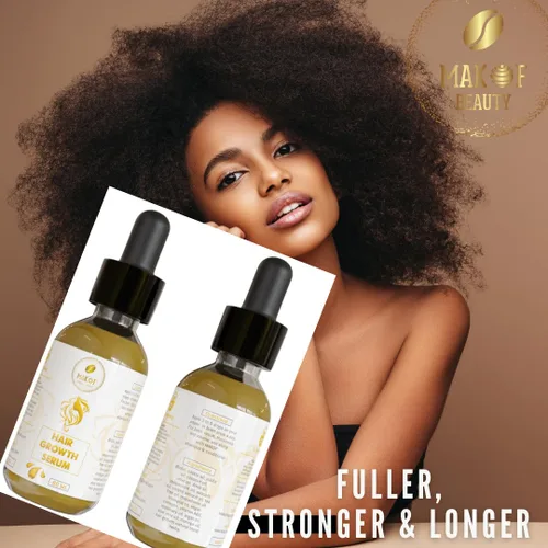 Vista 3 de Suero de crecimiento de bordes. Ideal para la pérdida de bordes, pérdida de bordes por trenzas apretadas, pelucas y pegamento. Formulado con aceites