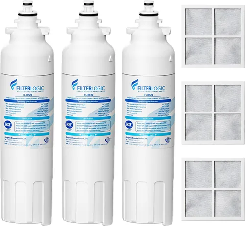 Vista 10 de Filterlogic Filtro de agua para refrigerador ADQ73613401, repuesto para LG® LT800P®, LT800PC, ADQ736134, ADQ73613402, LSXS26326S, LSXS26366S