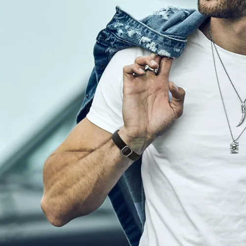 Vista 6 de Paquete de 5 correas elásticas de nailon compatibles con Fitbit Inspire 3 para mujeres y hombres, correa deportiva elástica ajustable suave