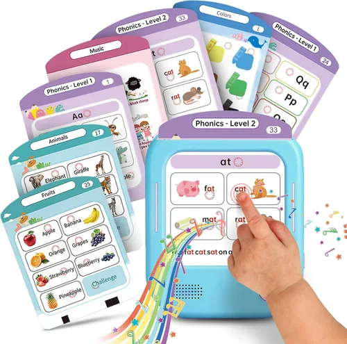 Vista 17 de Tarjetas flash parlantes con palabras visuales para niños pequeños de 2, 3, 4 años, juguetes sensoriales para niños autistas, juguetes educativos