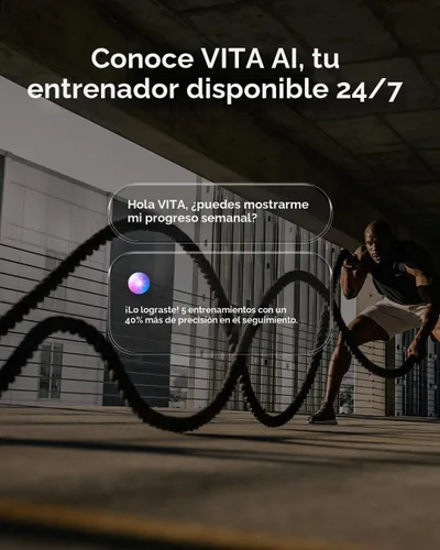 Vista 6 de Cubitt Aura Pro 2 - Reloj inteligente con GPS integrado, mapas sin conexión, AMOLED HD de 1.48 pulgadas, VITA AI, entrenador AI, puntaje