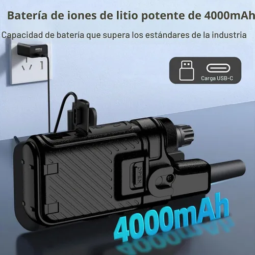 Vista 4 de KSUN Mini walkie talkies para adultos, radio bidireccional de mano UHF