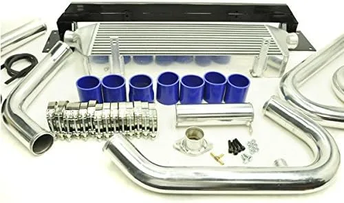 Vista 4 de Rev9 ICK-044 ICK-044 Kit de conversión de intercooler de montaje frontal, FMIC, compatible con Subaru Impreza WRX/WRX STI