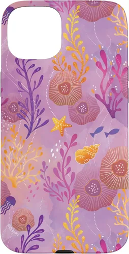 Vista 9 de Funda para iPhone 16 Disney The Little Mermaid Ariel Under the Sea Ambiance