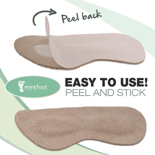 Vista 5 de Mintfoot - Agarraderas de cuero para el talón – 10 piezas – Forros para zapatos para mujeres y hombres – Tacones para detener ampollas y cortes