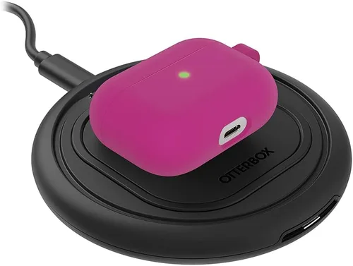 Vista 4 de OtterBox Funda suave al tacto para AirPods Pro - Fresa corta (rosa oscuro)