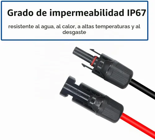 Vista 5 de 14AWG batería cocodrilo clip a cable conector solar