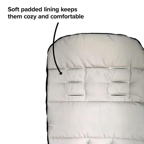 Vista 5 de Diono Forro de asiento de bebé para cochecito, forro reversible para asiento de cochecito con acolchado de felpa, forro 100% resistente al agua