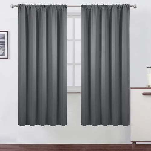 Vista 105 de LEMOMO Cortinas opacas de 42 x 54 pulgadas, juego de 2 paneles de cortinas con aislamiento térmico para oscurecer la habitación
