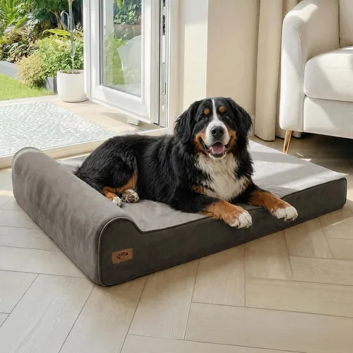 Vista 18 de Sytopia Camas ortopédicas para perros grandes, sofá de espuma viscoelástica extra gruesa de 7 pulgadas para perros mayores y grandes daneses