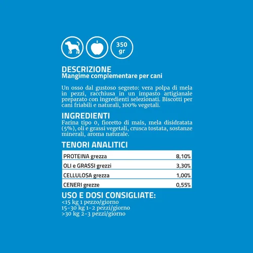 Vista 3 de Galletas para perros (manzana)