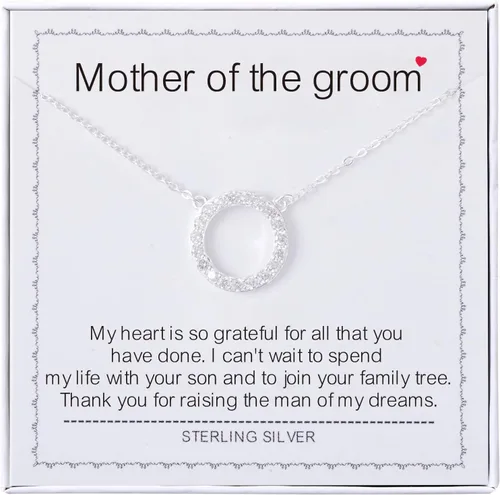 Vista 18 de Collar para mujeres y niñas, collar de círculos de plata de ley, collar de fuerza de coraje, guerreros, ideas de regalos