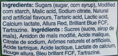 Vista 3 de Jolly Rancher Gummies Sours, sabores originales, 182g/6.4 oz. (importado de Canadá)