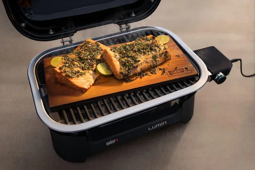 Vista 13 de Weber Lumin - Parrilla de barbacoa eléctrica compacta para exteriores, color negro - Ideal para espacios pequeños como patios, balcones y terrazas
