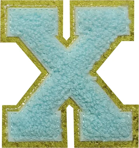 Vista 39 de 4 parches de letras de felpilla negra, parches de letras termo-adhesivas de 2.2", parches de letras de felpilla para ropa (S)