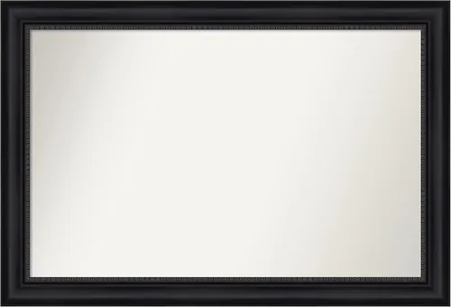 Vista 325 de Amanti Art Espejo personalizado, espejo de baño negro Astor, espejo de pared o espejo de tocador de baño sobre el fregadero (25 x 25 pulgadas)