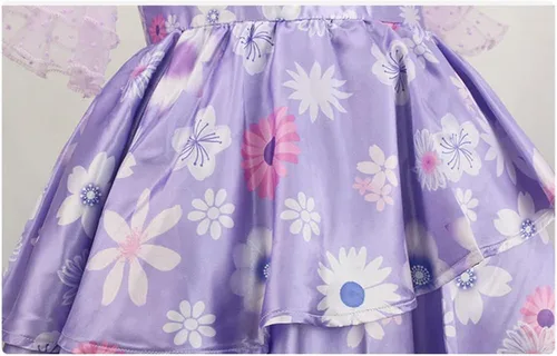 Vista 6 de Bleoavre Vestido de Isabela para cosplay, vestido de princesa, trajes de Halloween para mujer