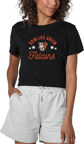 Vista 92 de Colección oficial de camisetas con diseño de mascota desgastada para mujer, color negro Grizzlies del estado de Adams