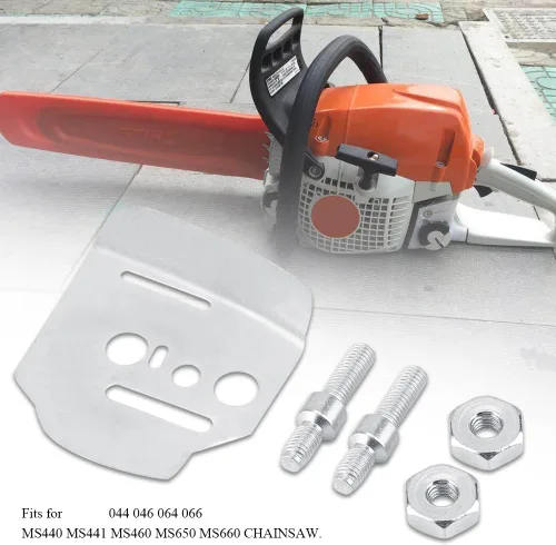Vista 4 de TOPINCN Placa lateral Collar Tornillo Tuerca Stud Mental Hexágono Motosierra Piezas Herramientas Accesorios de Reemplazo Ajuste para MS441 MS460