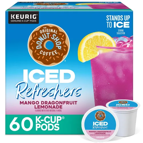 Vista 17 de The Original Donut Shop Iced Refreshers, Berry Chill, Brew Over Ice Cápsulas Keurig K-Cup de una sola porción, 60 unidades (6 paquetes de 10)