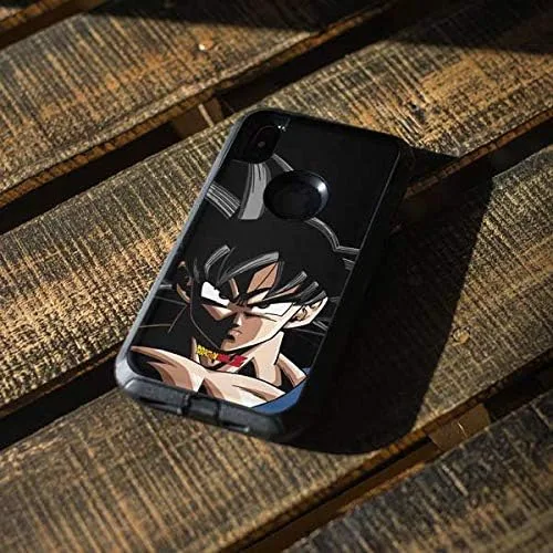 Vista 4 de Skinit Decal Skin Compatible with OtterBox Defender iPhone Xs Max - Officially Licensed Dragon Ball Z Goku Portrait Design