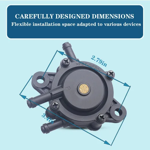 Vista 2 de Bomba de combustible 808656 808492 compatible con motor Kohler 17HP-25HP Briggs and Stratton 2439316S 2439304S Honda 16700-Z0J-003 Kawasaki