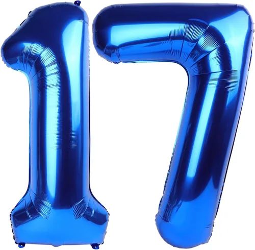 Vista 412 de Globos con números de 40 pulgadas, color negro, para decoraciones de cumpleaños de 10 a 100 años Jumbo 40In & Vibrant Color, With Hanging Holes