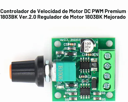 Vista 7 de RioRand RR-PWM-15V baja tensión DC 1.8v 3v 5v 6v 12v 2a controlador de velocidad del motor PWM