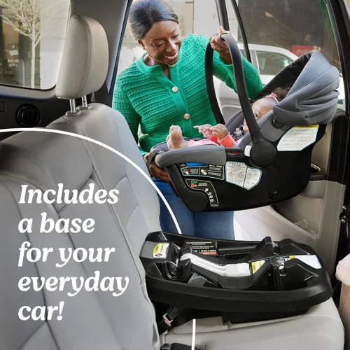 Vista 8 de Graco® Gomax - Asiento infantil para automóvil, Ace, ligero, reclinable, orientado hacia atrás, se instala con o sin base