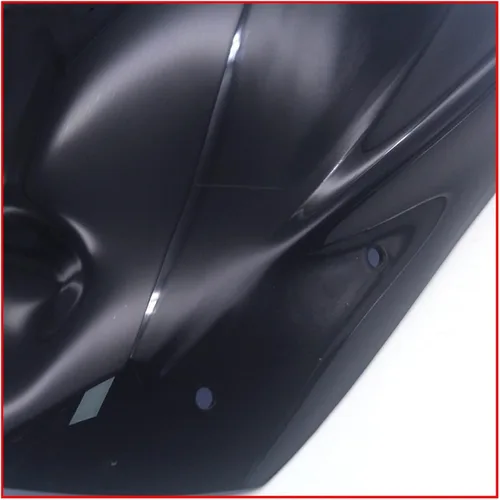 Vista 2 de Parabrisas de motocicleta, deflector de viento compatible con Yamaha MT09 2013 2014 2015 2016 MT-09 FZ-09 FZ09 MT 09 13-16 (color negro)
