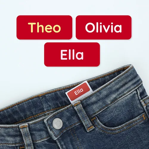 Vista 16 de TeddyLabels - Etiquetas para ropa para hogar de ancianos (60) – Etiquetas adhesivas con nombre para ropa y artículos personales. Etiquetas