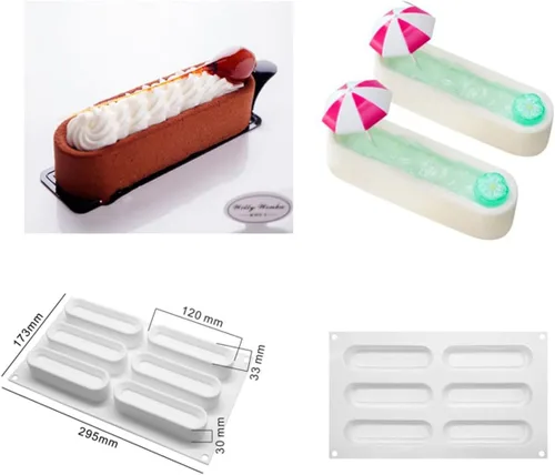 Vista 9 de mostsom Moldes de silicona para hornear pastel de mousse, molde de silicona para chocolate, molde de postre francés para chocolate pastelero, moldes