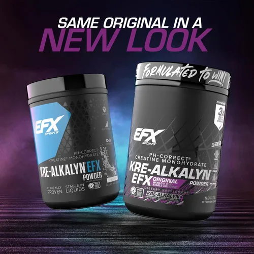 Vista 2 de EFX Sports Kre-Alkalyn EFX Powder Suplemento en polvo de monohidrato de creatina con pH correcto Fuerza, crecimiento muscular y rendimiento