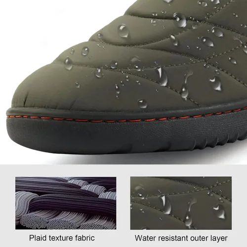 Vista 2 de Pantuflas para hombre de espuma viscoelástica para exteriores, zapatos de casa para interiores