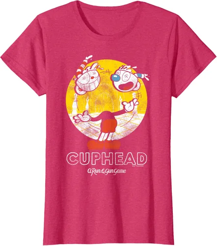 Vista 9 de Cuphead Camiseta con Mugman Head Malabarismo Negro