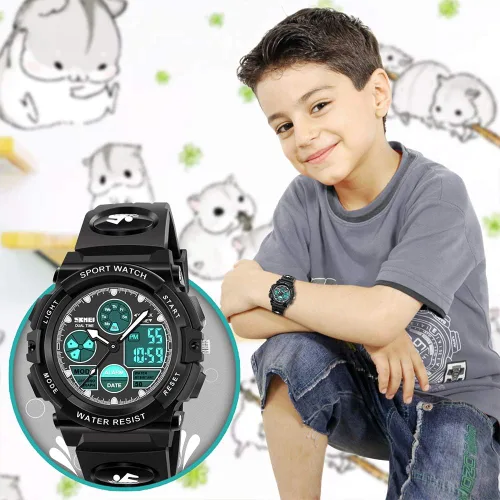 Vista 6 de Dodosky Juguetes para niños de 5 a 12 años, relojes deportivos digitales impermeables LED 50M para niños, regalos de cumpleaños, regalos para niños