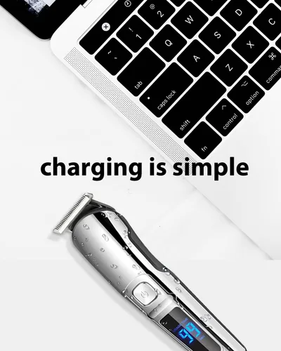 Vista 5 de Cable cargador USB de 5 V para recortadora de barba Ufree modelo U-1176, cable de alimentación de 3.3 pies con 1 cepillo de limpieza