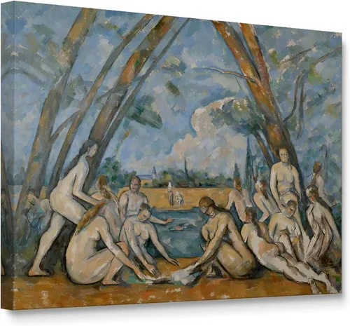 Vista 17 de Niwo ART - Montañas y mar, serie de pinturas más famosas del mundo, lienzo de pared para decoración del hogar, envoltura de galería, estirado