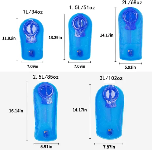Vista 6 de Unigear Hydration Bladder Water Reservoir 1.5L-3L for Hiking Backpack